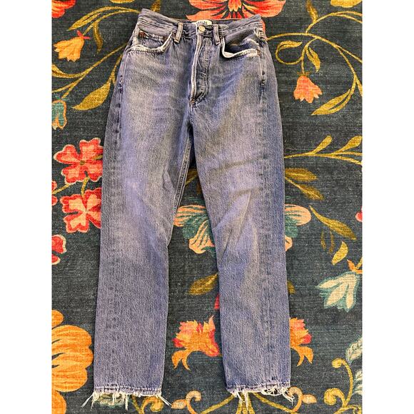 AGOLDE Riley High Rise Straight Crop Jeans Size 23 - Picture 6 of 9